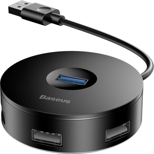USB Hub Baseus Round Box USB3.0 to USB3.0*1 + USB2.0*3 Чорний (CAHUB-F01)