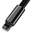Кабель Baseus Tungsten Gold USB to Lightning 2.4A 2M Чорний (CALWJ-A01)