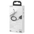 Кабель Baseus Tungsten Gold USB to Lightning 2.4A 2M Чорний (CALWJ-A01)
