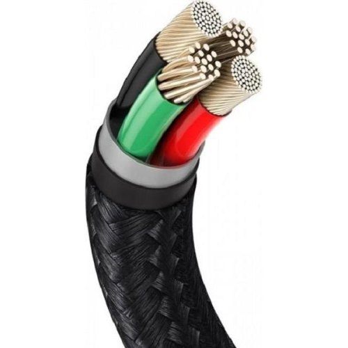 Кабель Baseus Cafule metal Type-C to Lightning PD 20W 0.25M Чорний (CATLJK-01)
