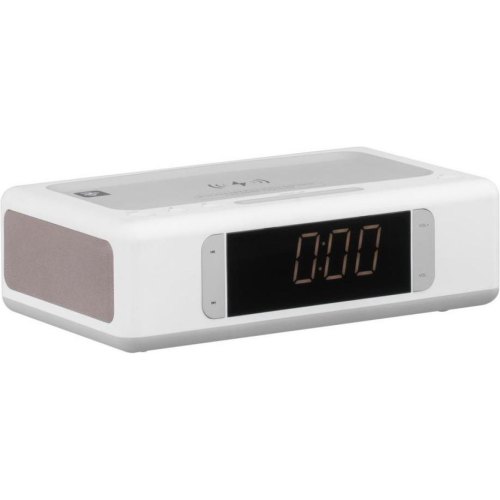 Акустична док-станція 2E SmartClock Wireless Charging, Alarm Clock, Bluetooth, FM, USB, AUX White