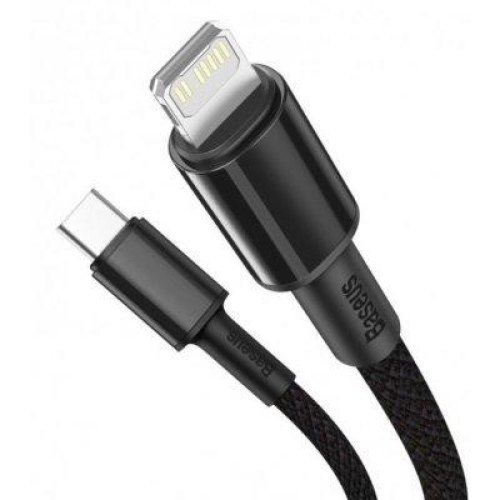 Кабель Baseus High Density Braided Type-C to Lightning PD 20W 1M Чорний (CATLGD-01)
