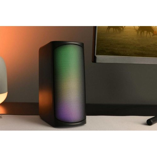 Акустична система 2.0, 2E PCS231 RGB Matrix, USB, Black