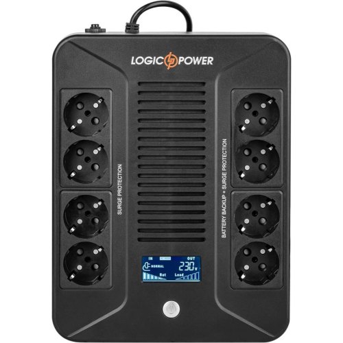 Лінійно-інтерактивне ДБЖ LogicPower-600VA-8PS (360Вт)