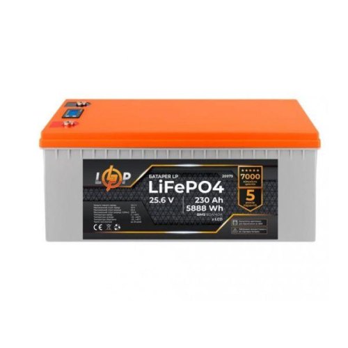 Акумулятор LogicPower LiFePO4 для ДБЖ LCD 24V (25,6V) - 230 Ah (5888Wh) (BMS 80A/40A) пластик
