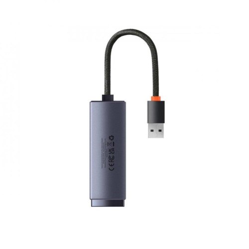 USB Hub Baseus Lite USB-A to RJ45 Ethernet 100Mbps Чорний (WKQX000001)
