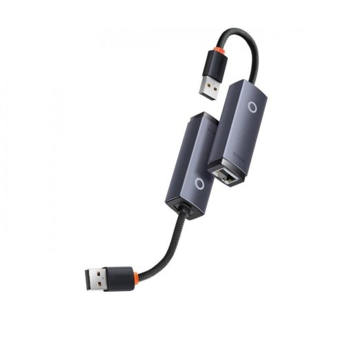 USB Hub Baseus Lite USB-A to RJ45 Ethernet 100Mbps Чорний (WKQX000001)