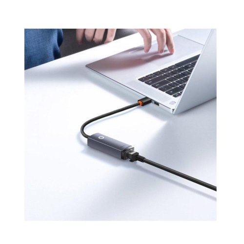 USB Hub Baseus Lite USB-A to RJ45 Ethernet 100Mbps Чорний (WKQX000001)