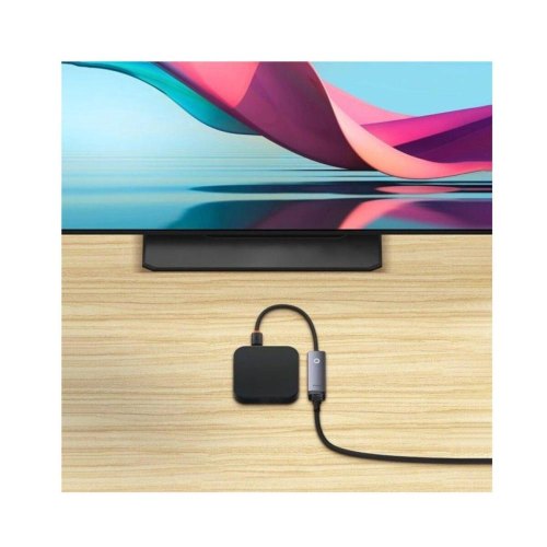 USB Hub Baseus Lite USB-A to RJ45 Ethernet 100Mbps Чорний (WKQX000001)