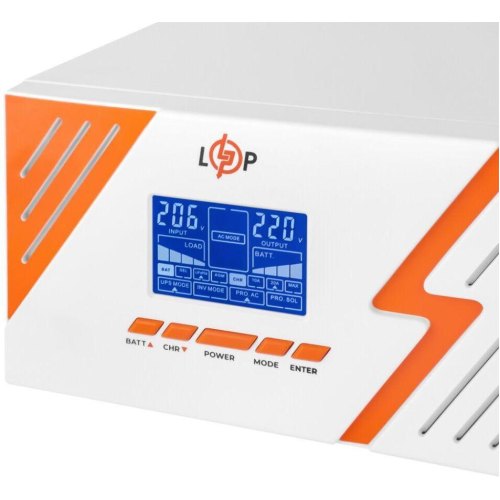 ДБЖ з правильною синусоїдою 12V LogicPowerM-PSW-1500VA (1050Вт) White