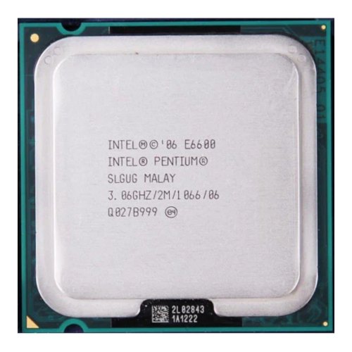 Процесор, Intel Pentium DC E6600 (tray) s775, 3.06GHz, FSB 1066MHz, L2: 2MB, 2 ядра, 45nm, 65W, tray