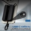 Зовнішній акумулятор Power Bank 2E Solar 8000mAh, вбудований LED-ліхтар, чорний