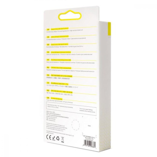 Кабель Baseus Cafule microUSB 2A 3M Чорний/Червоний (CAMKLF-H91)