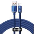Кабель Baseus Crystal Shine USB to Type-C 100W 2.0M Blue (CAJY000503)