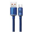 Кабель Baseus Crystal Shine USB to Type-C 100W 2.0M Blue (CAJY000503)