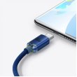 Кабель Baseus Crystal Shine USB to Type-C 100W 2.0M Blue (CAJY000503)