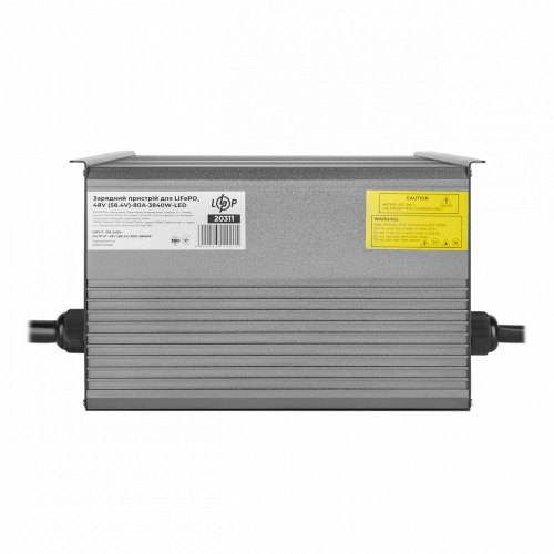 Зарядний пристрій для акумуляторів LogicPower LiFePO4 48V (58.4V)-80A-3840W-LED