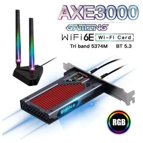 WiFi-адаптер, Fenvi FV-AXE3000RGB Gaming (Intel AX210)