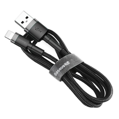 Кабель Baseus Cafule USB to Lightning 2A 3.0M Black/Grey (CALKLF-RG1)