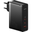 Мережевий зарядний пристрій Baseus GaN5 Pro 3 порта, USB + Type-C 140W Чорний (CCGP100201)