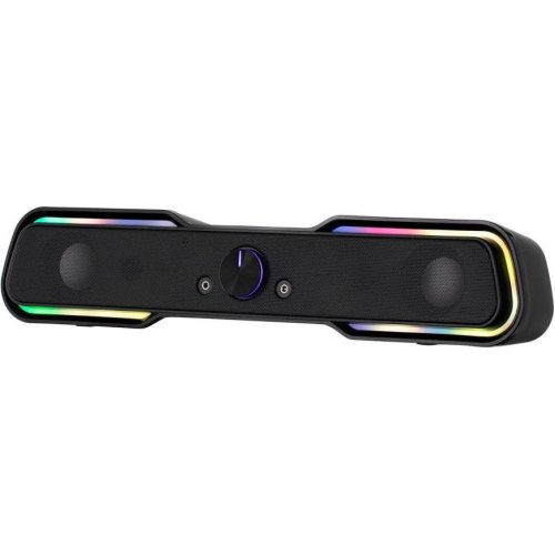 Акустична система 2.0, 2E PCS101 RGB, USB, Black