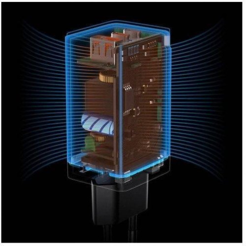 Мережевий зарядний пристрій Baseus GaN3 Pro 3 порта, USB + Type-C*2 65W Чорний (CCGP050101)