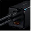 Мережевий зарядний пристрій Baseus GaN3 Pro 3 порта, USB + Type-C*2 65W Чорний (CCGP050101)