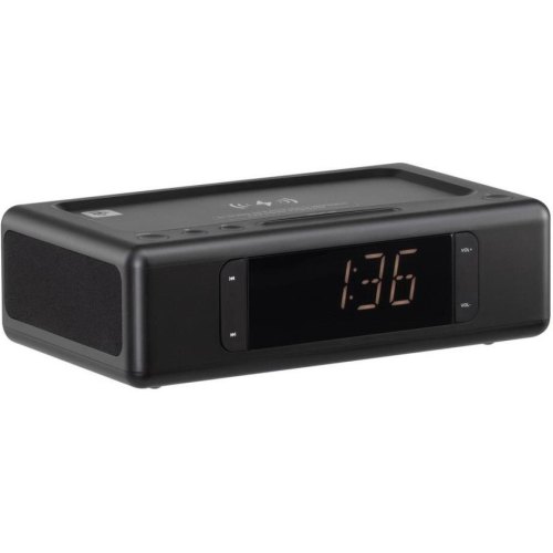 Акустична док-станція 2E SmartClock Wireless Charging, Alarm Clock, Bluetooth, FM, USB, AUX Black