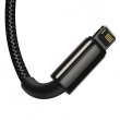 Кабель Baseus Tungsten Gold USB to Lightning+Type-C+microUSB 3.5A 1.5M Чорний (CAMLTWJ-01)