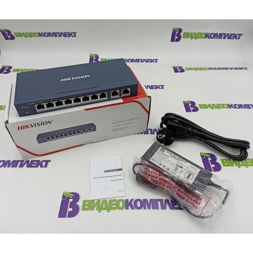 Комутатор Hikvision DS-3E0310P-E/M