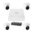 Комплект відеоспостереження на 4 камери GreenVision GV-IP-K-W74/04 5MP