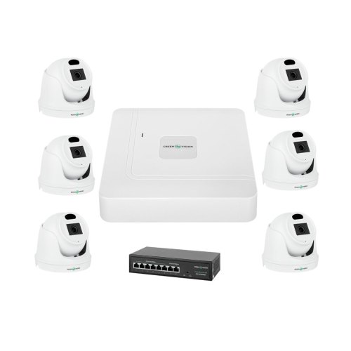 Комплект відеоспостереження на 6 камер GreenVision GV-IP-K-W71/06 3MP
