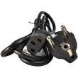 Кабель живлення LogicPower 220V LP CEE 7/4 C13 - 1.2 м 3x0.5 мм