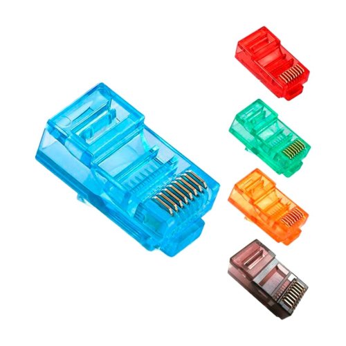 Конектор кольоровий GreenVision RJ45 8P8C UTP Cat.5E (100 шт)
