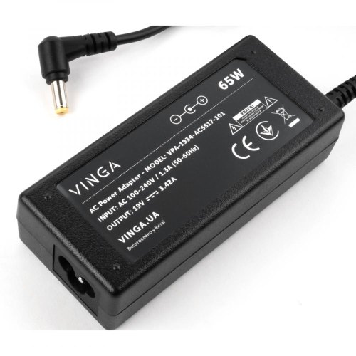 Блок живлення для ноутбука Vinga ACER 65W 19V 3,42A разъем 5.5*1.7 (VPA-1934-AC5517-101)