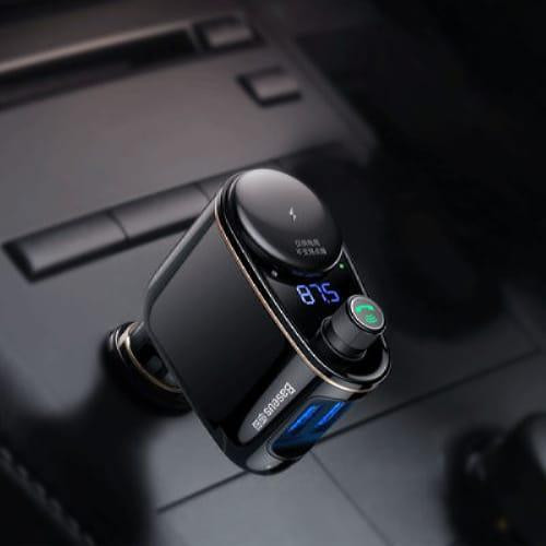 АЗП з FM-модулятор Baseus S-06 Car Bluetooth MP3 Player Black