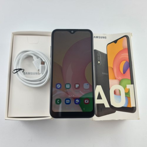 Смартфон Samsung Galaxy A01 (A015F) 16Gb Black (SM-A015FZKDSEK) USED **