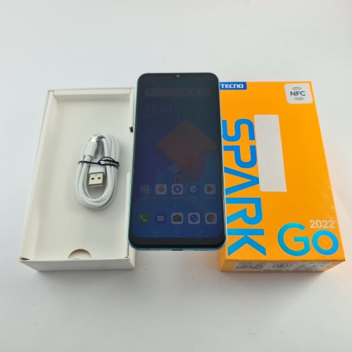 Смартфон Tecno Spark Go 2022 (KG5m) 2/32Gb Turquoise Cyan USED **