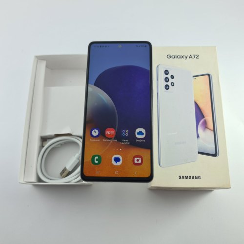 Смартфон Samsung Galaxy A72 (A725F) 256Gb White (SM-A725FZWUSEK) USED **