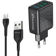 МЗП Grand-X CH-60T 2USB 5V 3,1A с кабелем Type-C
