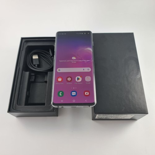 Смартфон Samsung Galaxy S10+ (G975F) 128Gb Ceramic Black (SM-G975FCKDSEK) USED **