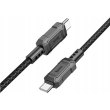 Кабель HOCO X94 Leader 60W charging data cable Type-C to Type-C Black