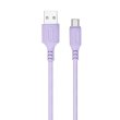 Кабель Colorway USB - Type-C (soft silicone) 2.4а 1м Purple