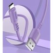 Кабель Colorway USB - Type-C (soft silicone) 2.4а 1м Purple