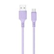 Кабель Colorway USB - MicroUSB (soft silicone) 2.4а 1м Purple