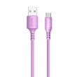 Кабель Colorway USB - MicroUSB (soft silicone) 2.4а 1м Purple