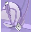 Кабель Colorway USB - MicroUSB (soft silicone) 2.4а 1м Purple