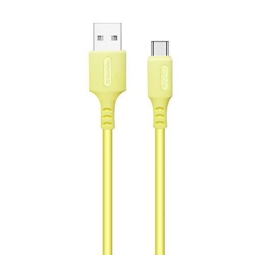 Кабель Colorway USB - Type-C (soft silicone) 2.4а 1м Yellow