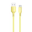 Кабель Colorway USB - Type-C (soft silicone) 2.4а 1м Yellow