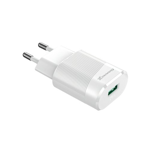 МЗП Grand-X CH-17WT (USB 5V, 2.1A + кабель Type-C), White (CH-17WT)